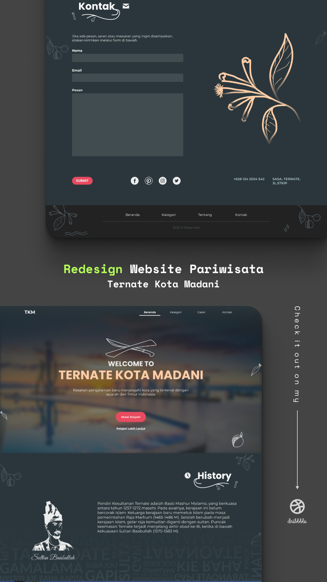 UI Design - Tourism Website